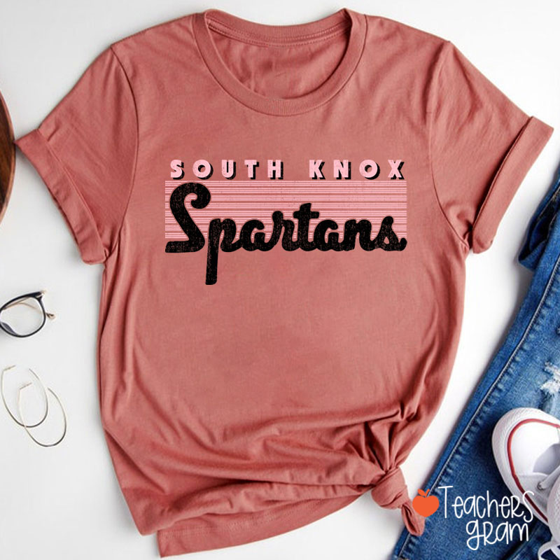 Personalized Mascot Vintage School Pride Teacher T-Shirt