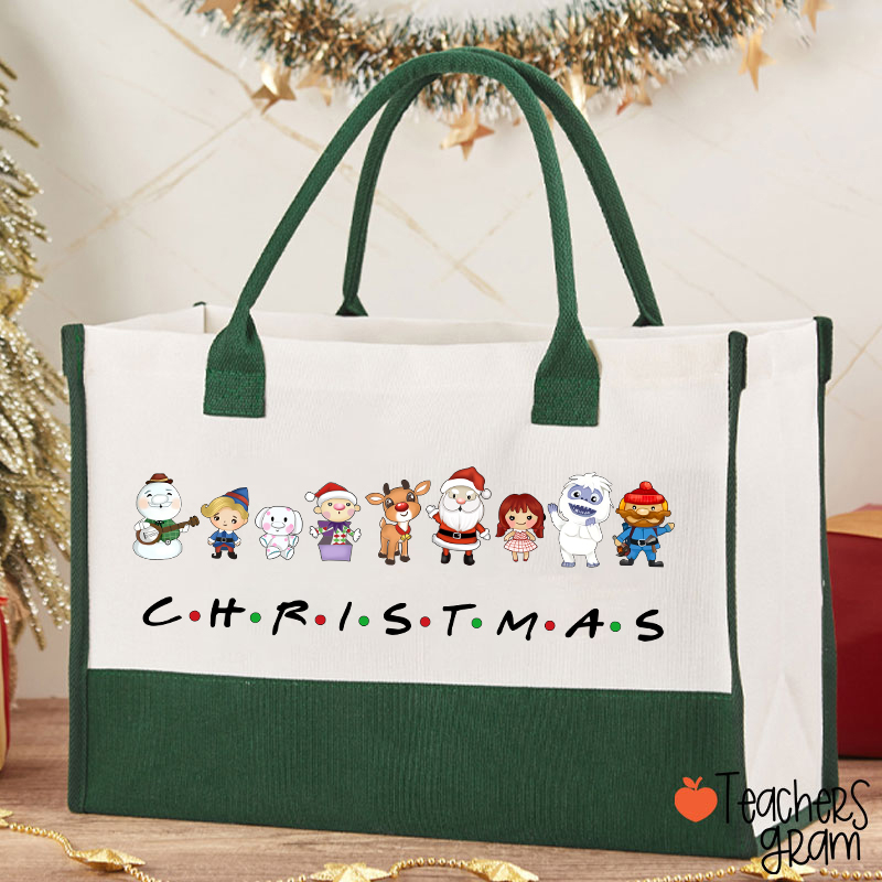 What A Merry Christmas Teacher Cotton Tote Bag