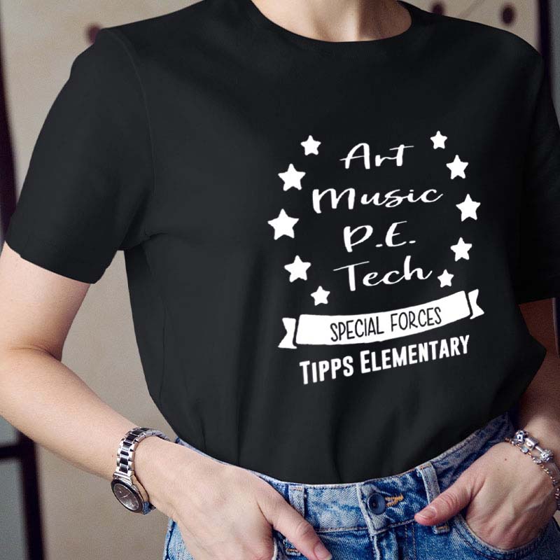 Art Music PE Tech Special Forces Teacher T-Shirt