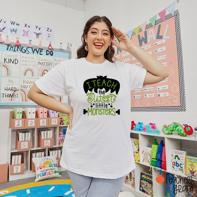 I Teach The Cutest Little Monsters Teacher T-Shirt
