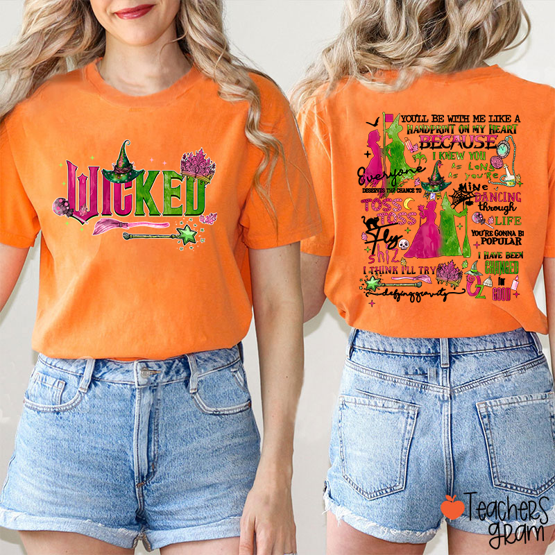 Vintage Wicked Movie Teacher Two Sided T-Shirt