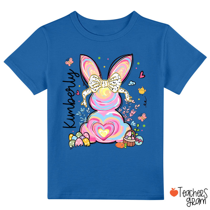 Personalized Little Girls Easter Class T-Shirt