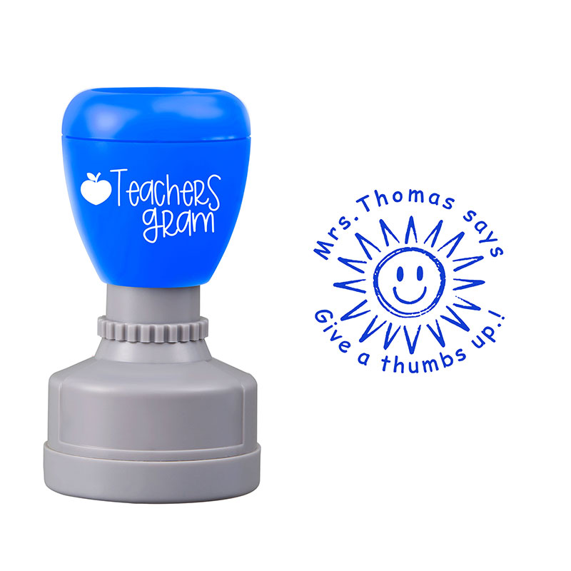 Personalized Give A Thumbs Up Teacher Stamp