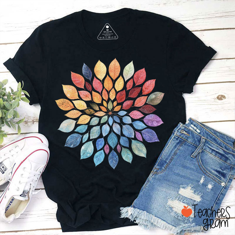Floral Mandala Teacher T-Shirt