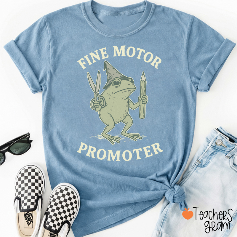 Fine Motor Promoter Wizard Frog OT Teacher T-Shirt