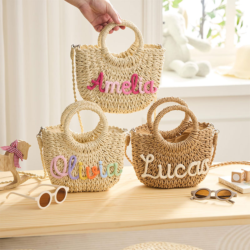 Personalized Bohemian Style Straw HandBag