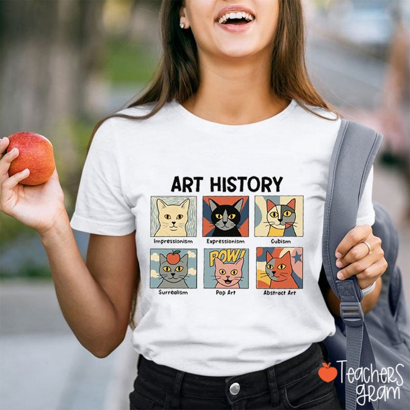Cute Kitten's Art History Teacher T-Shirt