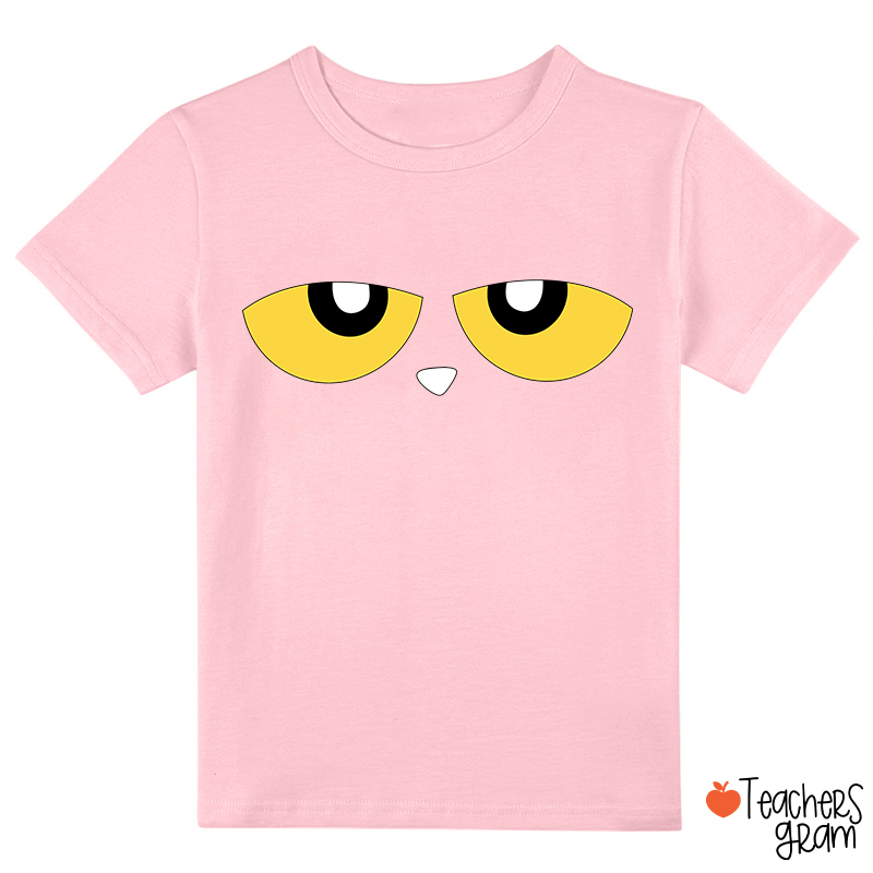 Cute Cartoon Blue Cat Eyes Class T-Shirt