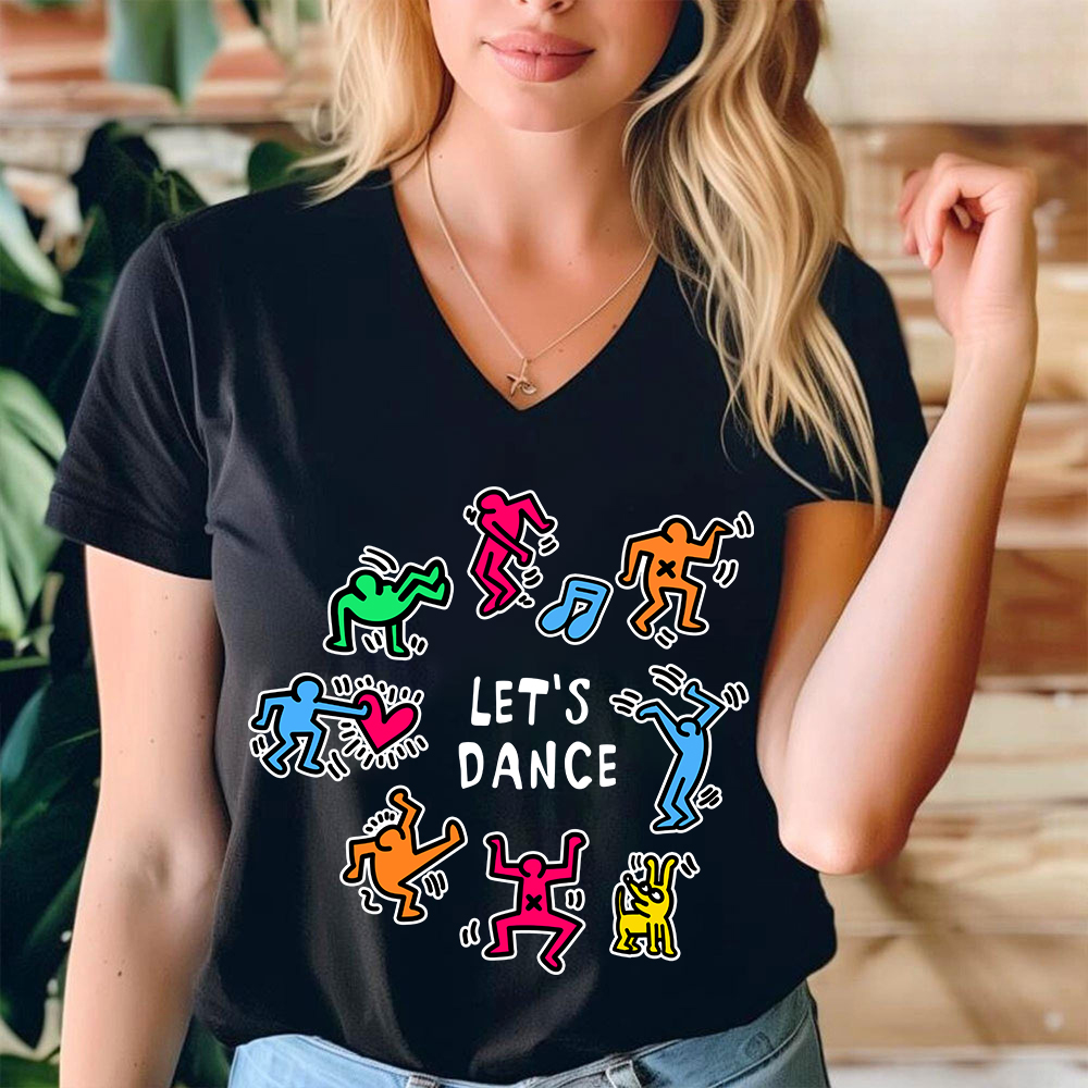 Let's Dance Teacher Female V-Neck T-Shirt