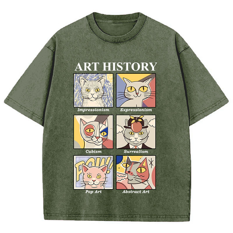 Art History Teacher Washed T-Shirt