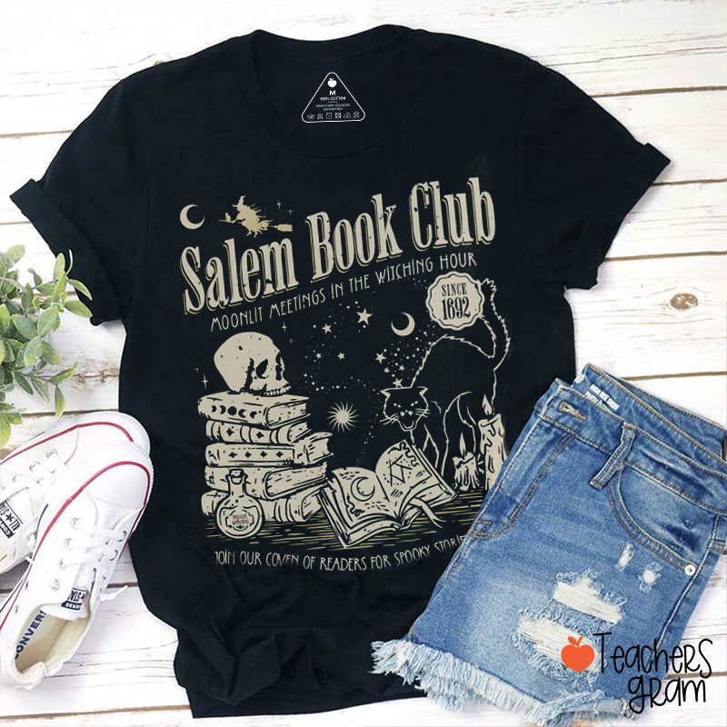 Salem Book Club Halloween Teacher T-Shirt