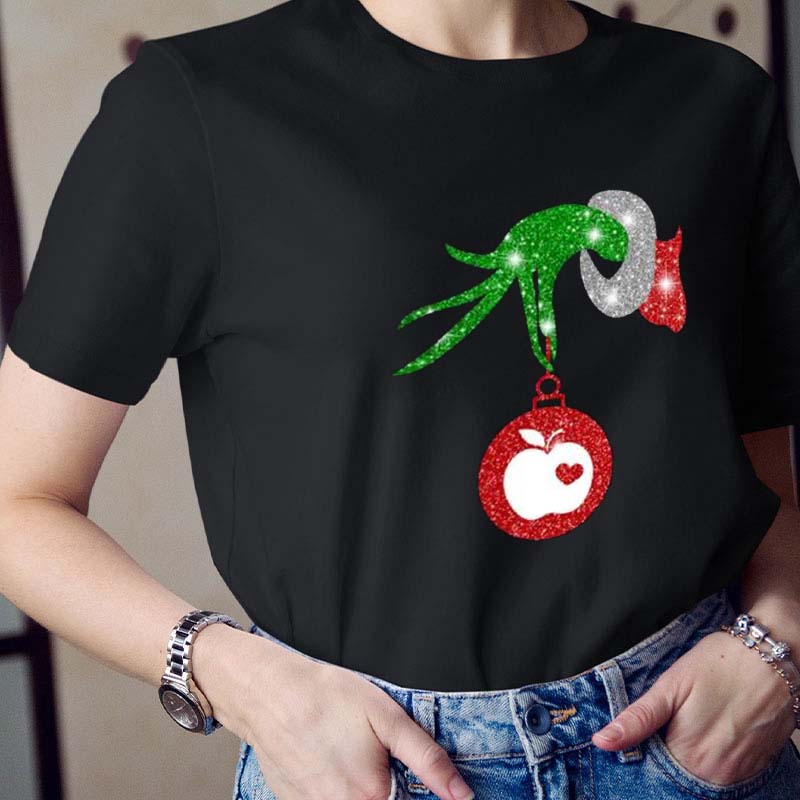 Hand Holding Ornament Teacher T-Shirt