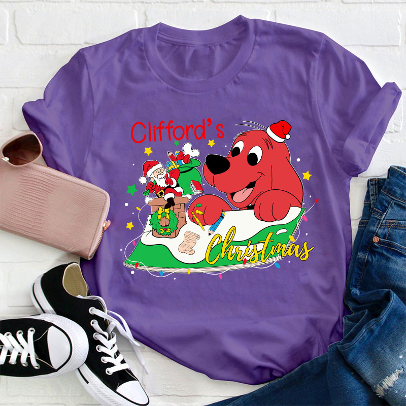 Clifford's Christmas Teacher T-Shirt
