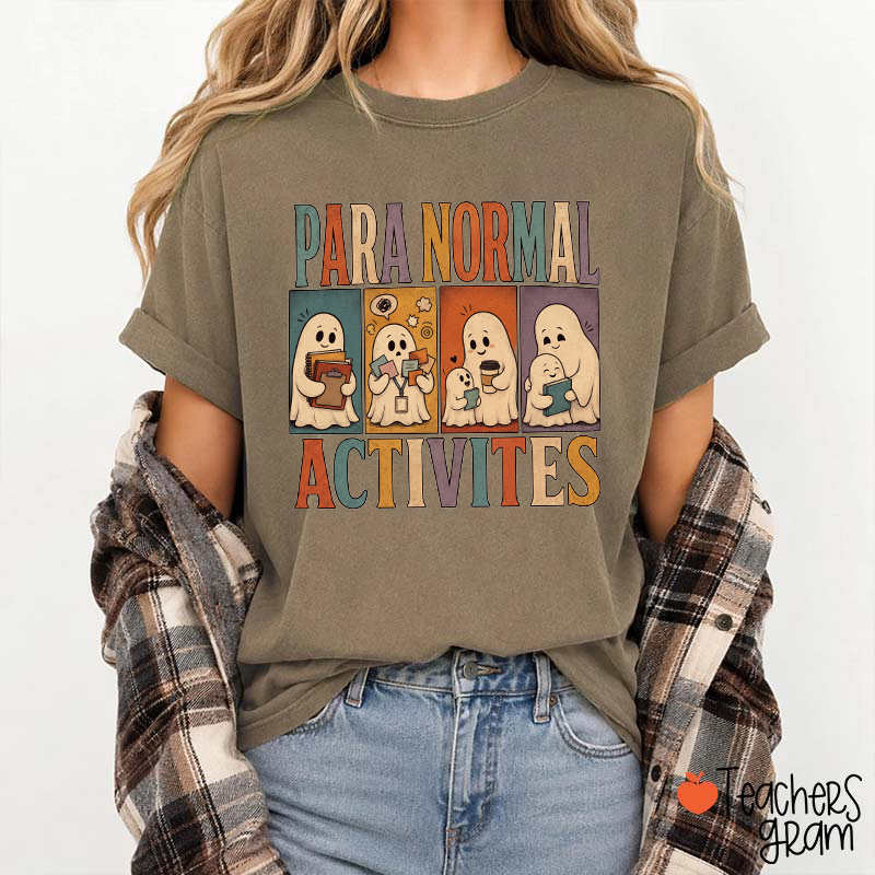 Paranormal Activities Cute Ghost Teacher T-Shirt