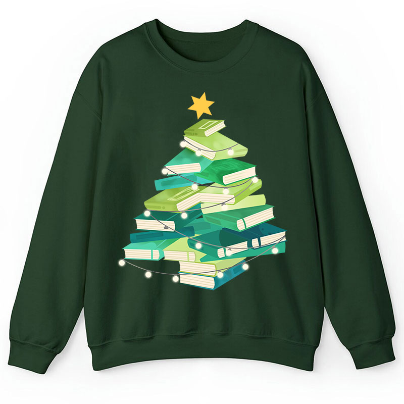 Christmas Book Teacher Sweatshirt