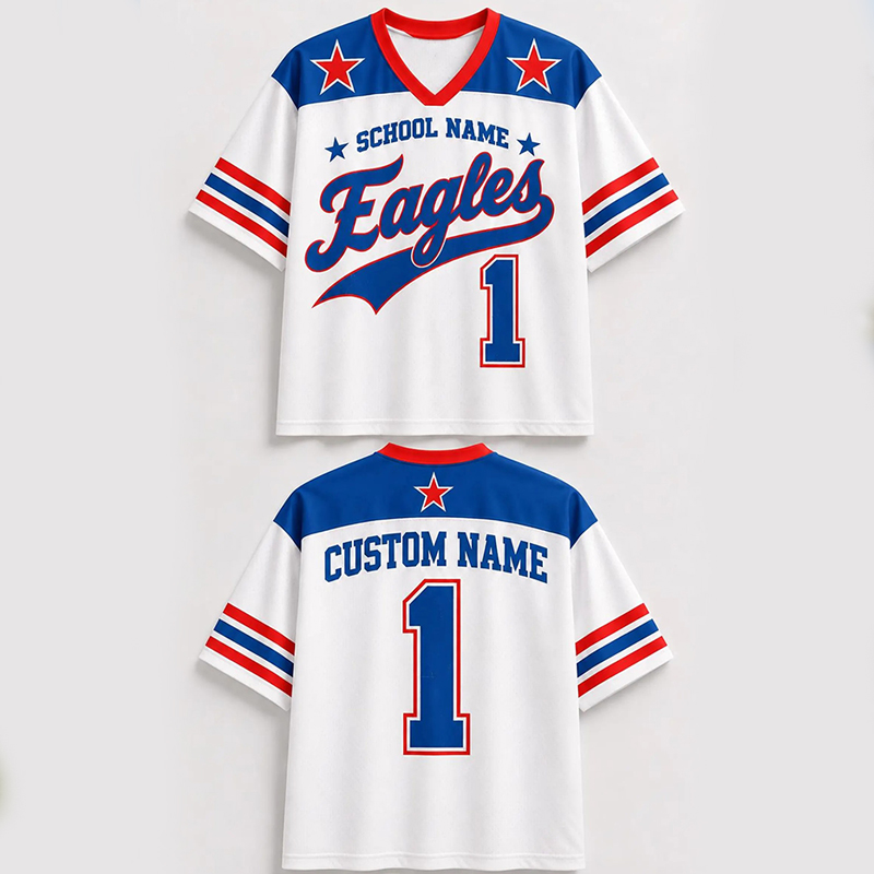 Personalized School Name Mascot And Number Contrast Teacher Mesh Jersey