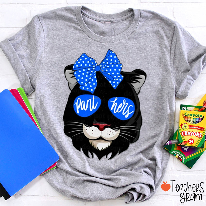 Personalized Mascot Vivid Animal Prints Teacher T-Shirt