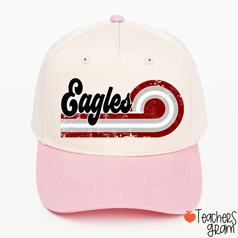 Personalized Retro Mascot School Spirit Teacher Baseball Cap