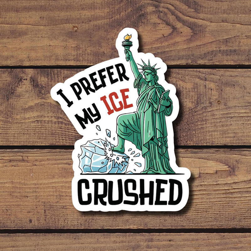 I Prefer My Ice Crushed Teacher Stickers