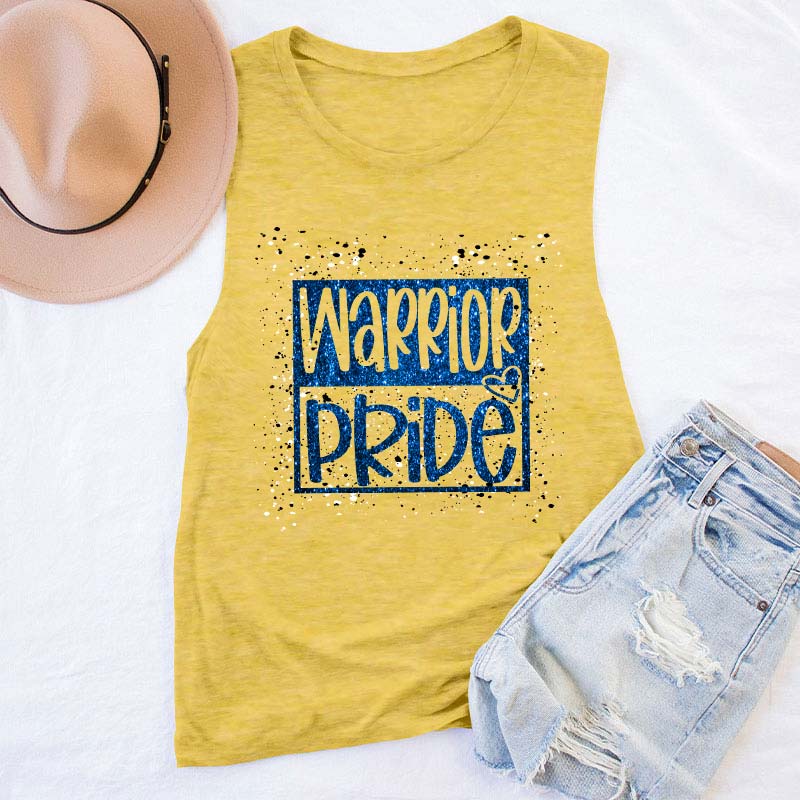 Personalized Mascot Confetti And Glitter Teacher Tank Top