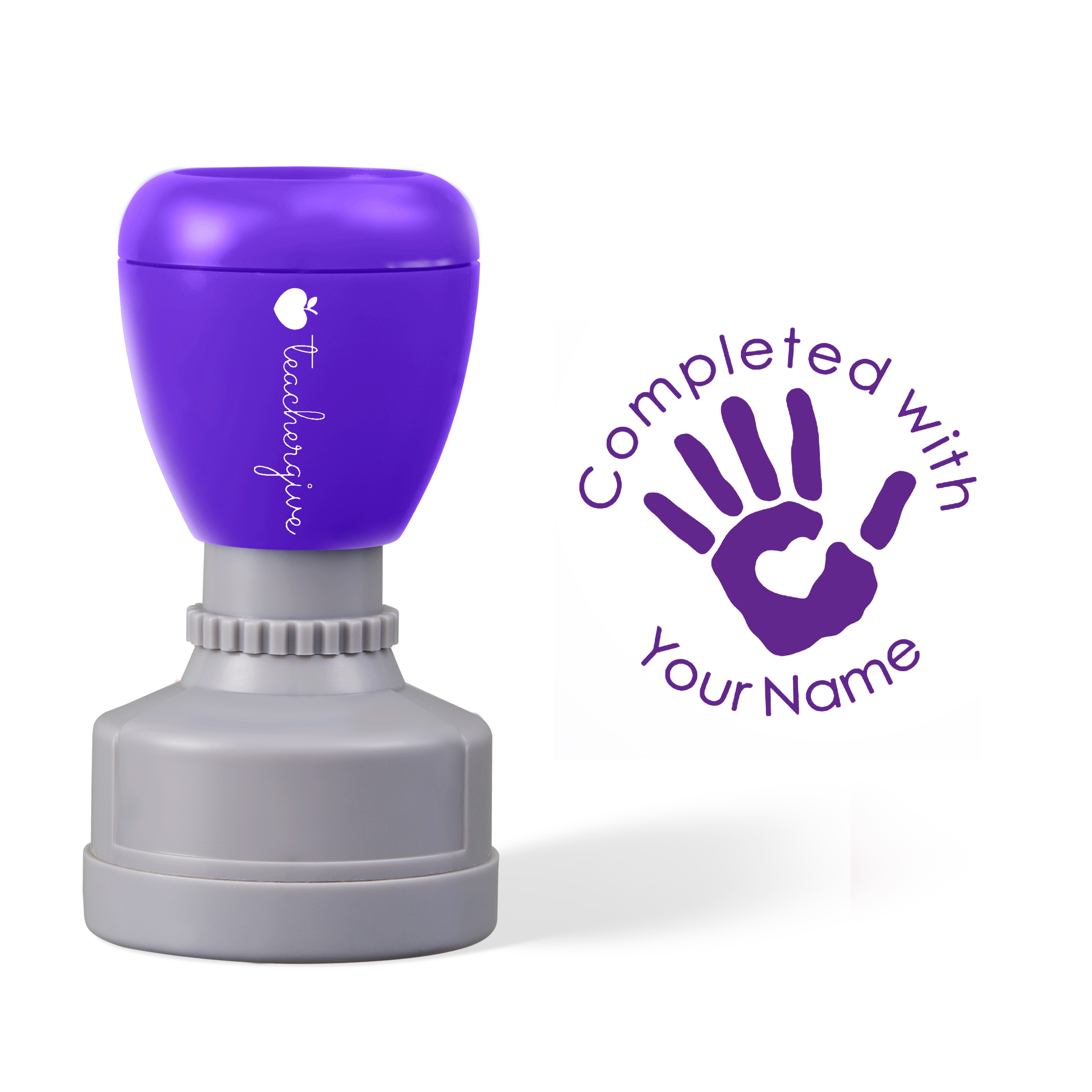 Personalized Completed With Teacher Stamp