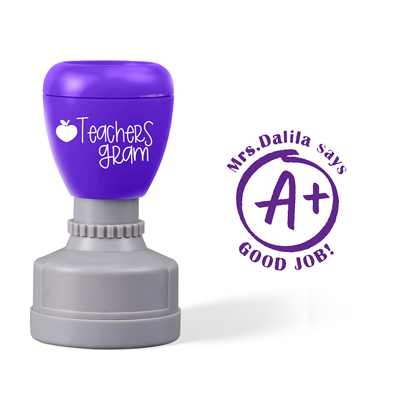 Personalized Good Job Teacher Stamp