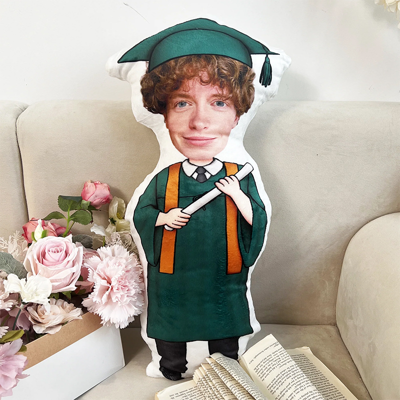 Personalized Interesting Face Graduation Teacher Cushion