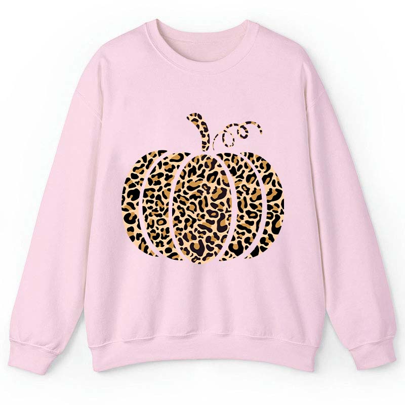 Leopard Pumpkin Teacher Sweatshirt