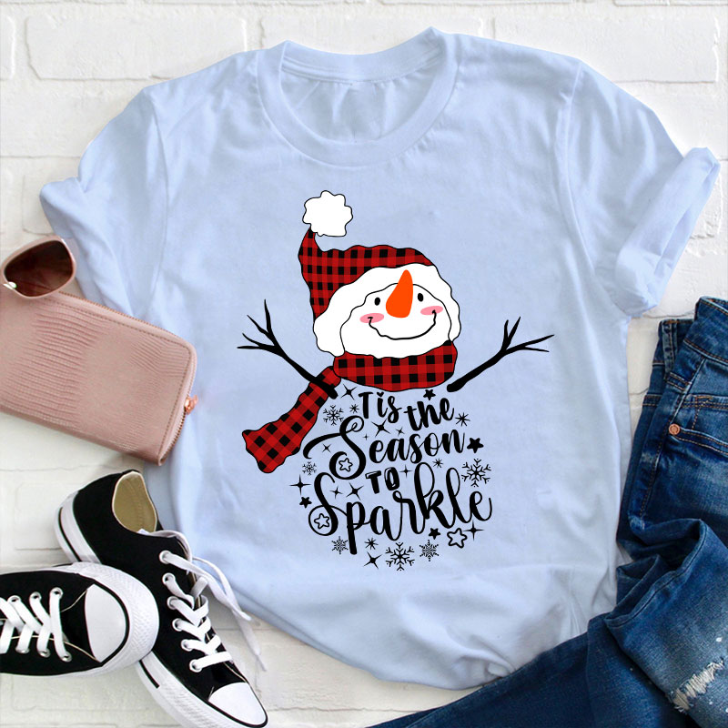 Tis The Season To Sparkle Teacher T-Shirt