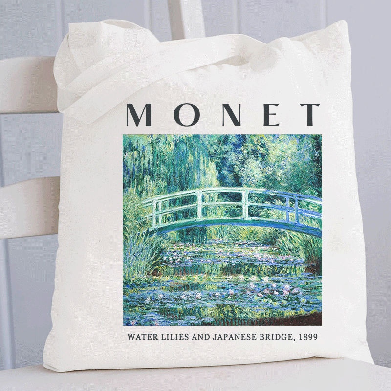 Monet Water Lilies And Japanese Bridge 1899 Tote Bag
