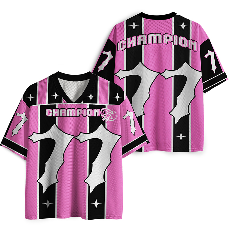 Personalized Number Champion Teacher Mesh Jersey