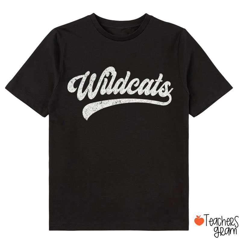 Personalized Mascot Washed And Distressed Print Class T-Shirt