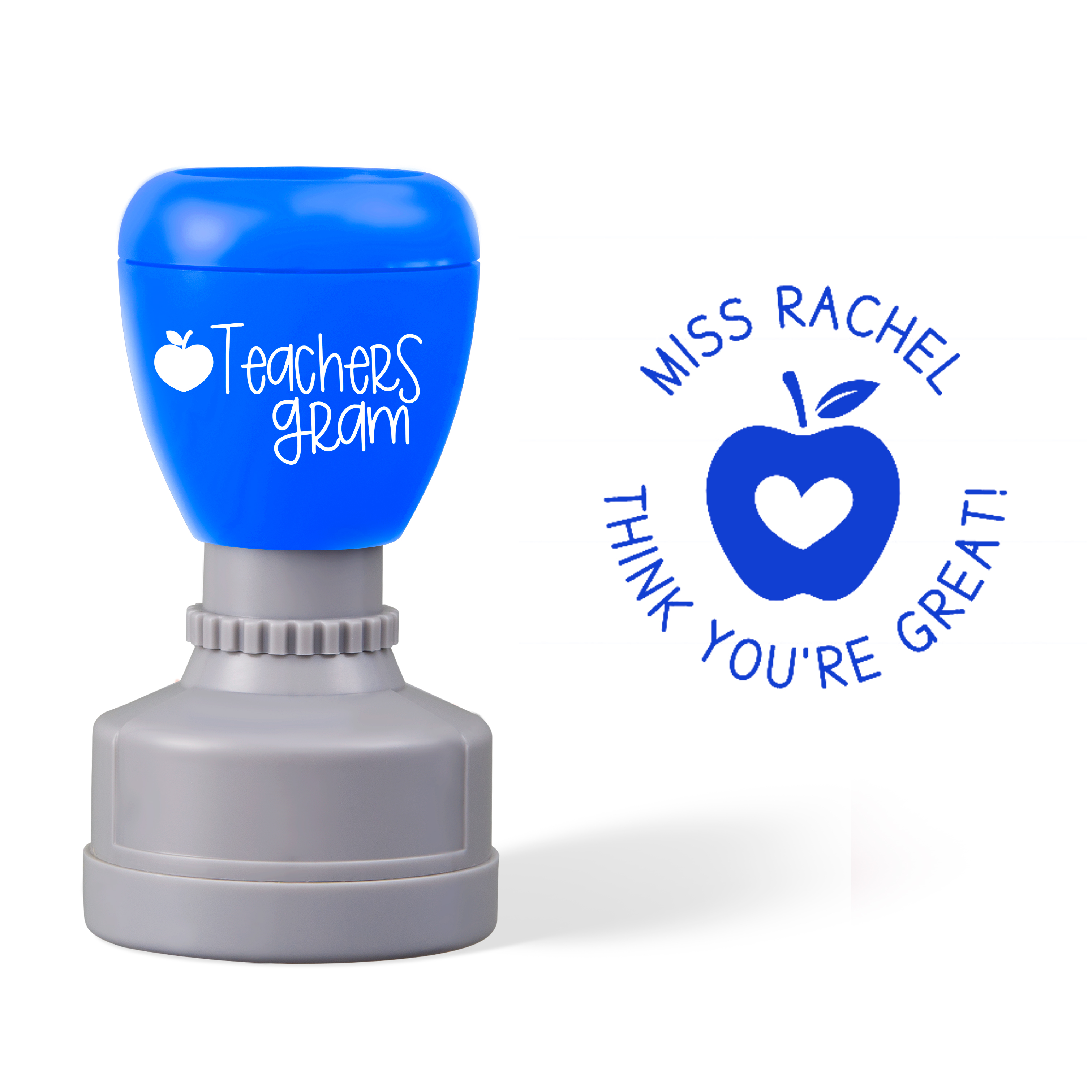 Personalized Name Think You Are Great Teacher Stamp