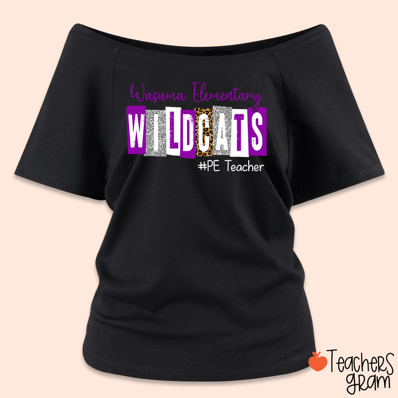 Personalized School Spirit Cheer For You Teacher Off Shoulder Shirt