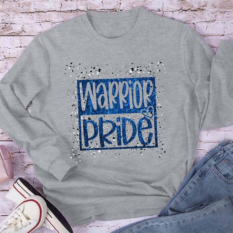 Personalized Mascot Confetti And Glitter Teacher Long Sleeve T-Shirt