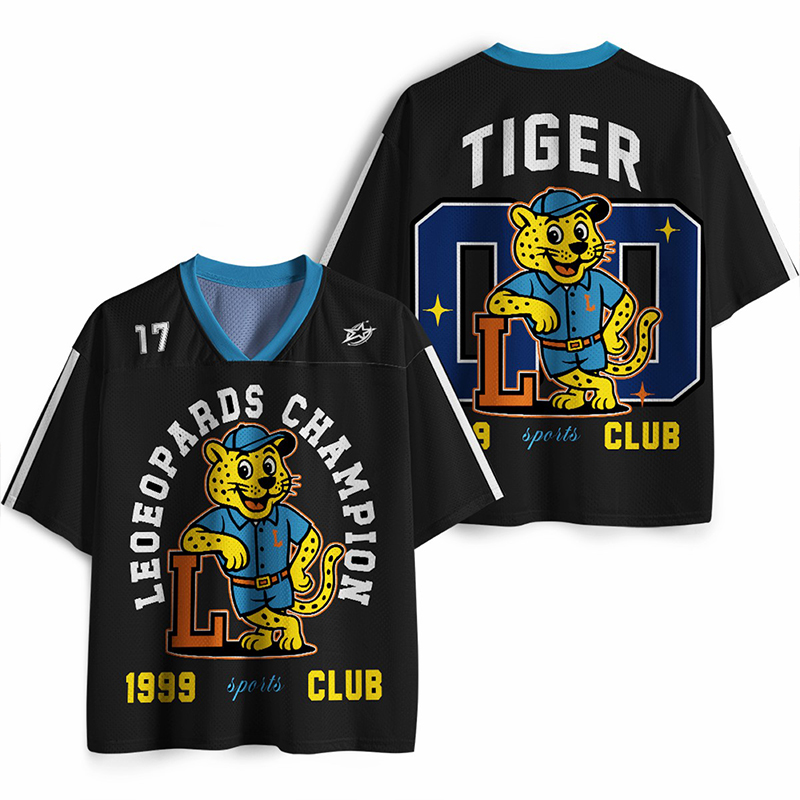 Personalized Leopard Champion Teacher Mesh Jersey