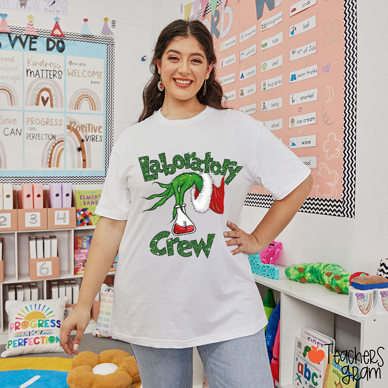 Laboratory Crew Christmas Teacher T-Shirt