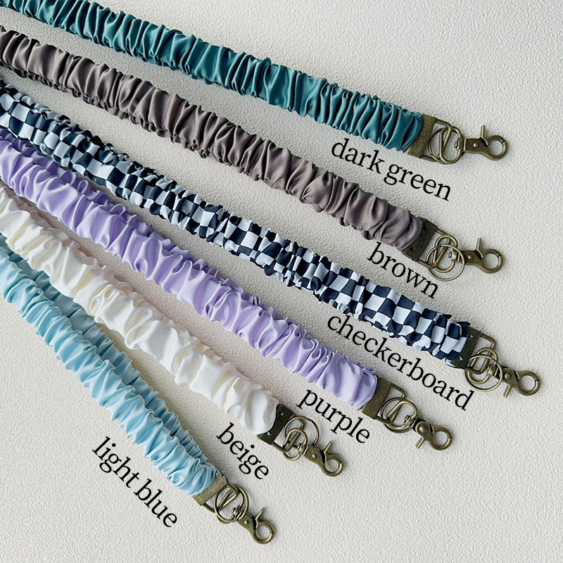 Scrunched Fabric Teacher Lanyard