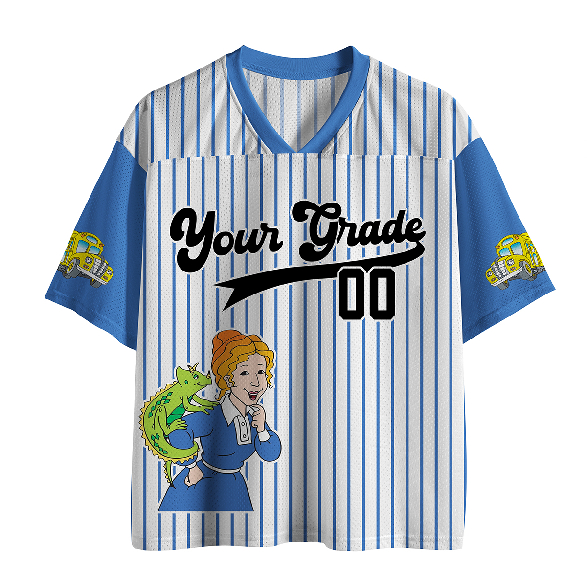 Personalized Grade And Name Science Teacher Mesh Jersey