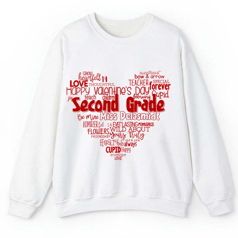 Personalized Teacher's Valentine's Day Teacher Sweatshirt