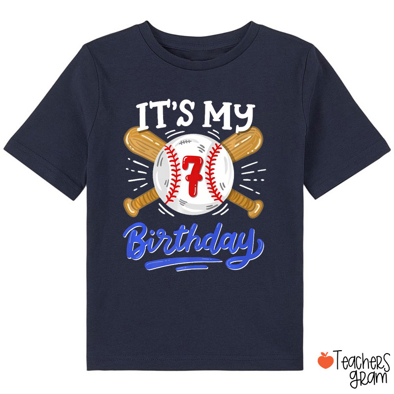 Personalized It's My Birthday Baseball Class T-Shirt