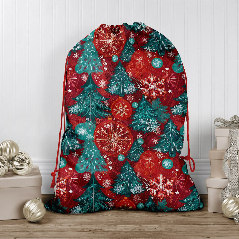 Christmas Tree Snowflakes Light Teacher Present Gift Bag