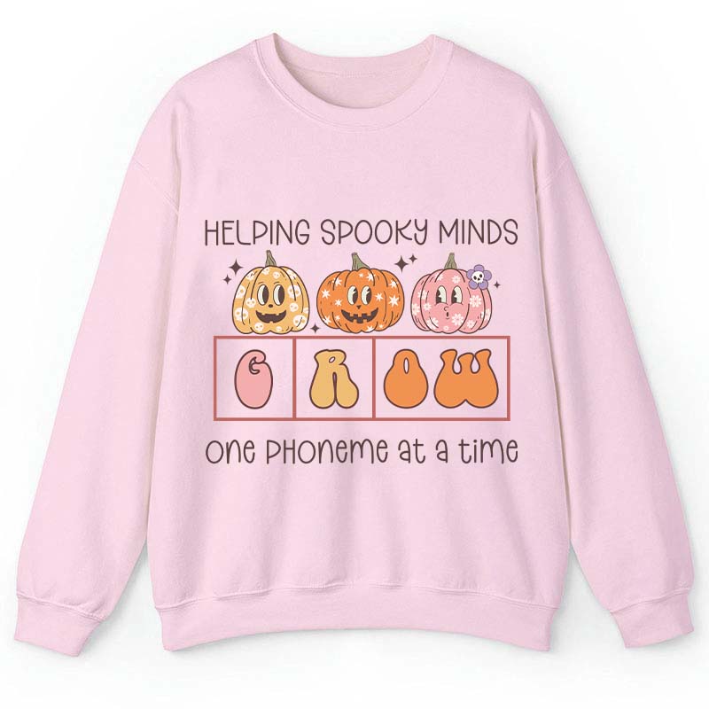 Helping Spooky Minds Grow Teacher Sweatshirt
