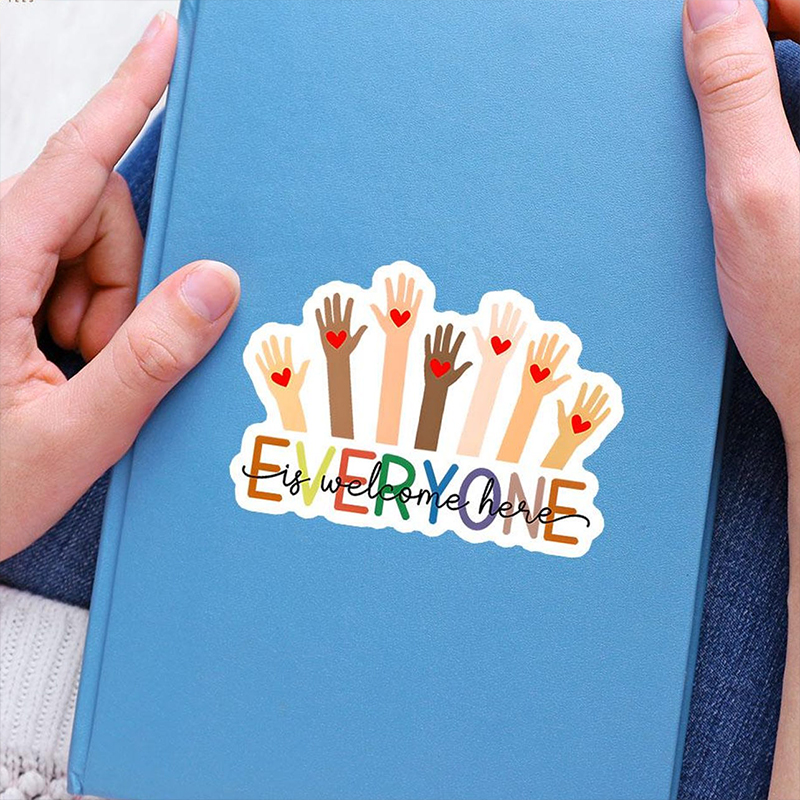 Everyone Is Welcome Here Teacher Stickers