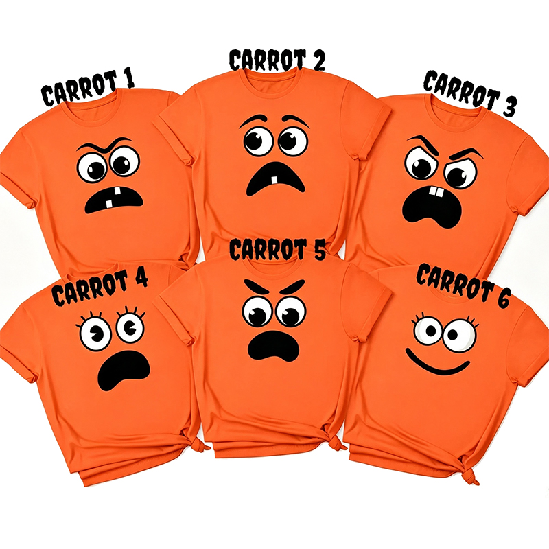 Personalized Creepy Carrot Face Squad Teacher T-Shirt