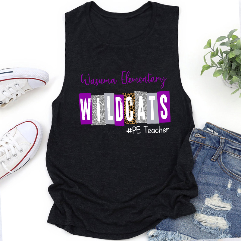 Personalized School Spirit Cheer For You Teacher Tank Top