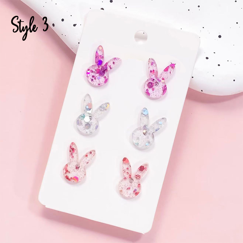 Cute And Sweet Bunny Teacher Acrylic Earrings