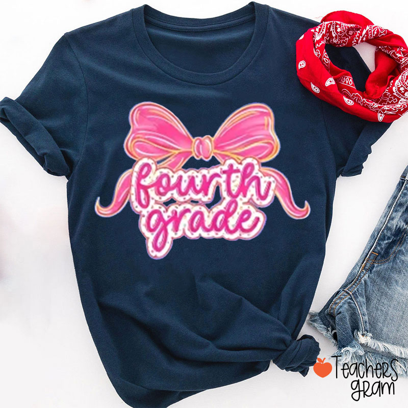 Personalized Neon Style Grade Teacher