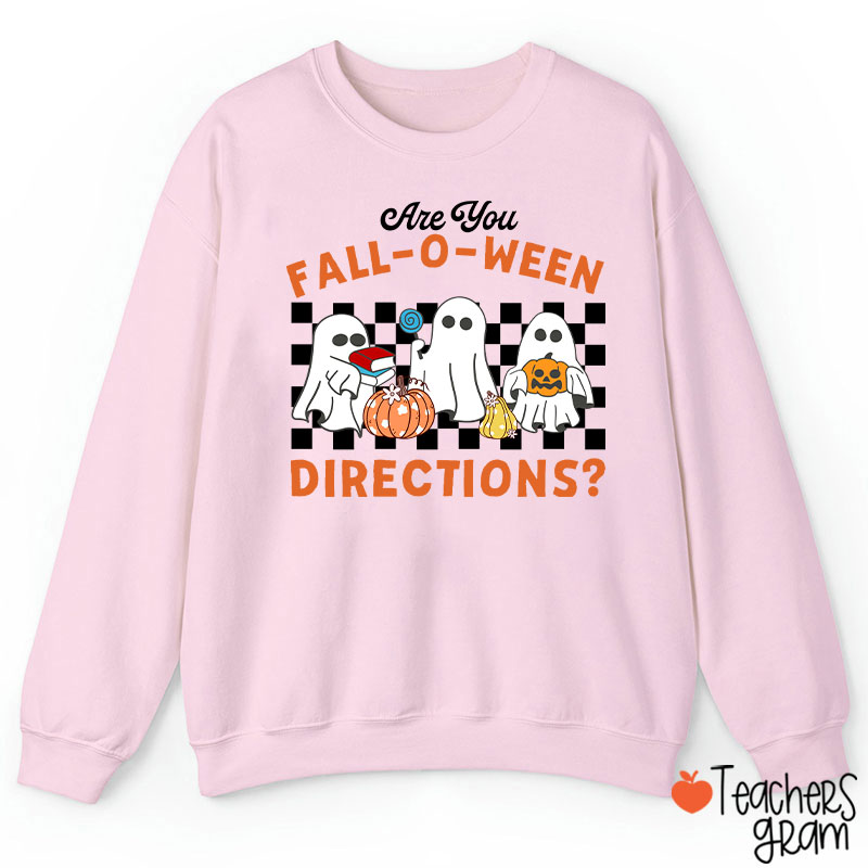 Fall-O-Ween Directions Teacher Sweatshirt