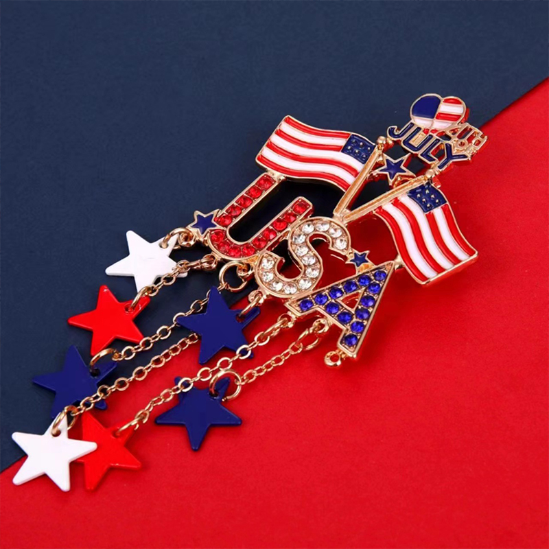 4th Of July USA Independence Day Teacher Pin